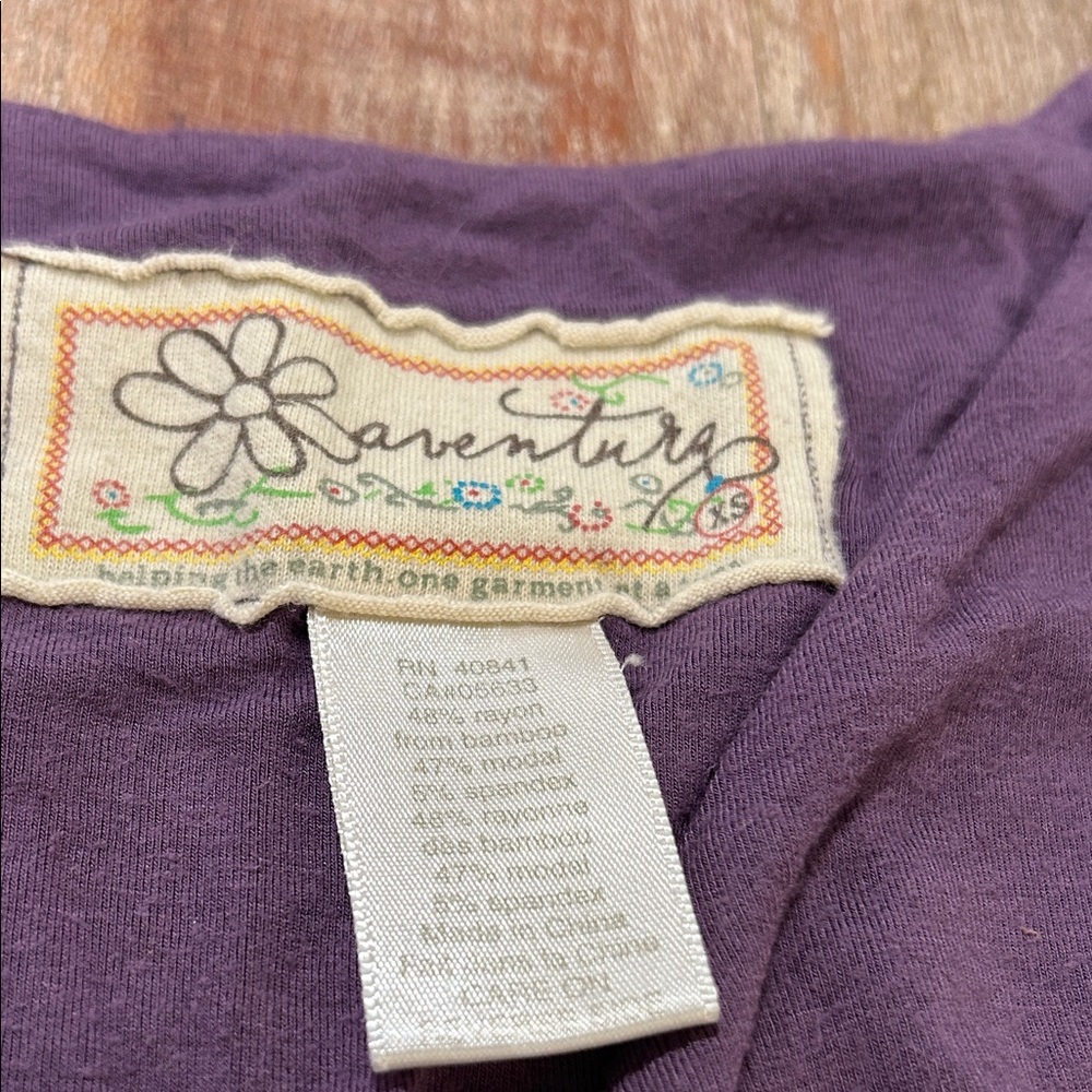 Aventura Plum Jersey Sundress With Knotted V-Neck And Floral Patterns View 4